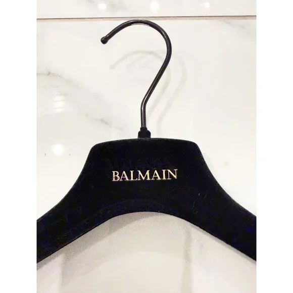 Balmain Clothing Suit Hanger Black Velvet brand logo - Picture 2 of 3